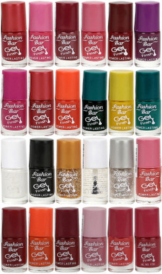 Fashion Bar Nail Polish Lowest Price Combo 1021 Muticolor(Pack of 24)
