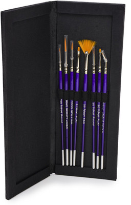 FAB ART Round, Fan, Flat, Script, Fine, Angle Bright Paint Brushes(Set of 8, Multicolor)
FAB ART Round, Fan, Flat, Script, Fine, Angle Bright Paint Brushes(Set of 8, Multicolor)
