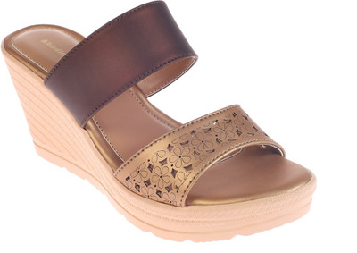 Khadim's Women Copper Brown Wedges