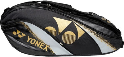 Yonex SUNR BA01TG BT6 Kitbag(Black, Kit Bag), Black gold