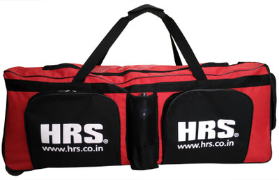 HRS Tournament Cricket Kitbag with wheels Cricket Bag(Red, Wheeler), Red/black