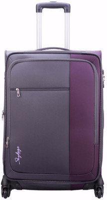 Skybags CUBE 4W EXP STROLLY 78 PURPLE Expandable Check-in Luggage - inch(Grey, Purple