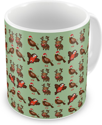 Indigifts Bird Pattern Printed Light Green Ceramic (330 ml) ( Xmas Gift For Her, Him, Boy, Girl, Dad, Mom, Friends, Family ) - Christmas Decorations Ceramic Mug(330 ml)
Indigifts Bird Pattern Printed Light Green Ceramic (330 ml) ( Xmas Gift For Her, Him, Boy, Girl, Dad, Mom, Friends, Family ) - Christmas Decorations Ceramic Mug(330 ml)