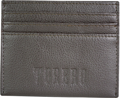TORERO Men Brown Genuine Leather Card Holder(6 Card Slots)