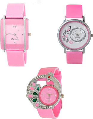 bvm Enterprise Glory Girl and Men Combo PINK Model suitable for women and girl Watch - For Men