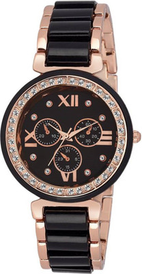 Keepkart Oxhoxy Mac Chronograph Pattern Black Watch - For Women
