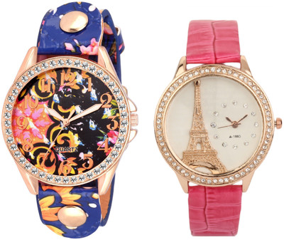 SOOMS SET OF 2 XYZ BLUE COLOR FLORAL WITH Effil tower new original paris Dial Multicolour Leather Pink Strap LADIES PARTY WEAR Watch - For Women
SOOMS SET OF 2 XYZ BLUE COLOR FLORAL WITH Effil tower new original paris Dial Multicolour Leather Pink Strap LADIES PARTY WEAR Watch - For Women