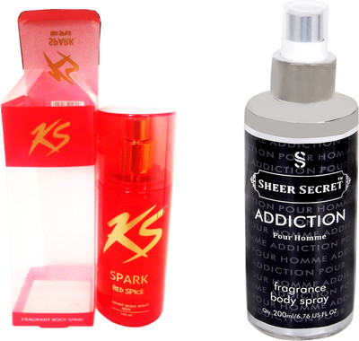 KamaSutra RED SPICE with SHEER SECRET ADDICTION MEN(Set of 2)