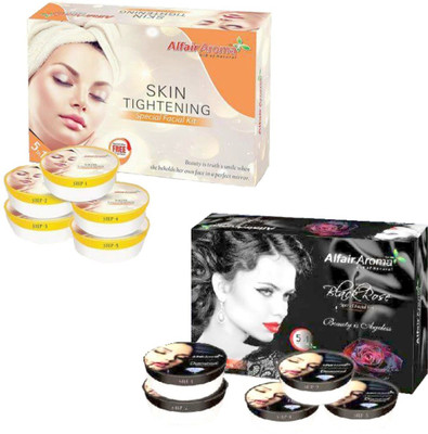 Alfair Aroma Skin Tightening Black Rose Facial Kit 900 g(Set of 2)