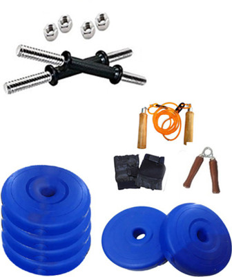 BFIT 6 KG HOME GYM SET 1 KG X 6 COATED WEIGHT PLATES BLUE+ 2 ROD 14 INCH + GYM GLOVES + SKIPPING ROPE + HANDGRIPPER Gym & Fitness Kit
BFIT 6 KG HOME GYM SET 1 KG X 6 COATED WEIGHT PLATES BLUE+ 2 ROD 14 INCH + GYM GLOVES + SKIPPING ROPE + HANDGRIPPER Gym & Fitness Kit