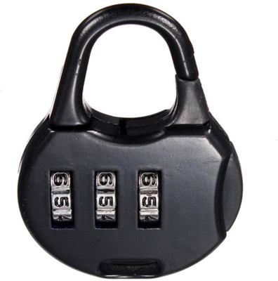 HUNTING HOBBY Resettable Combination Padlock(Black)