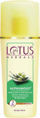 Lotus Herbals Alphamoist Alpha Hydroxy Skin Renewal Oil Free Moisturizer(80 ml)