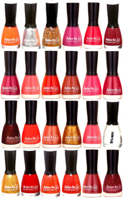 Fashion Bar Candy Big Nail polish Combo 1299 Multicolor(Pack of 24)