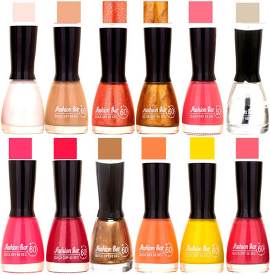 Fashion Bar Candy different Disco Shades Nail polish combo 1247 Multicolor(Pack of 12)
Fashion Bar Candy different Disco Shades Nail polish combo 1247 Multicolor(Pack of 12)