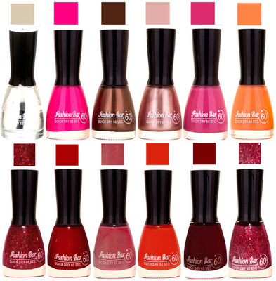 Fashion Bar Candy different Disco Shades Nail polish combo 1258 Multicolor(Pack of 12)
Fashion Bar Candy different Disco Shades Nail polish combo 1258 Multicolor(Pack of 12)