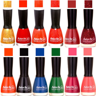 Fashion Bar Candy different Disco Shades Nail polish combo 1272 Multicolor(Pack of 12)
Fashion Bar Candy different Disco Shades Nail polish combo 1272 Multicolor(Pack of 12)