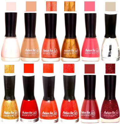 Fashion Bar Candy different Disco Shades Nail polish combo 1263 Multicolor(Pack of 12)
Fashion Bar Candy different Disco Shades Nail polish combo 1263 Multicolor(Pack of 12)