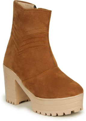 Do Bhai Boots For Women(Tan