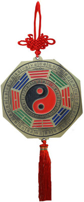 DivyaMantra Feng Shui Yin Yang & Fu Dog Bagua Double Sided Metallic Wall Hanging for Protection and Good Luck Decorative Showpiece - 31 cm(Zinc, Multicolor)
DivyaMantra Feng Shui Yin Yang & Fu Dog Bagua Double Sided Metallic Wall Hanging for Protection and Good Luck Decorative Showpiece - 31 cm(Zinc, Multicolor)