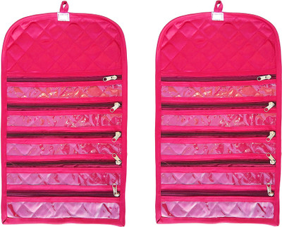 Atorakushon Pack of 2 Satin Jewellery Organizer WristWatch Payal Chain Bracelet Foldable pouch vanity Bag Cover Travel kit with Zip (Pink) Ideal for:Storage of Payal, Watch, Chain, Bracelet Bindi,jewellry Cosmetics etc,Keep your Valuable item safe & Dust
Atorakushon Pack of 2 Satin Jewellery Organizer WristWatch Payal Chain Bracelet Foldable pouch vanity Bag Cover Travel kit with Zip (Pink) Ideal for:Storage of Payal, Watch, Chain, Bracelet Bindi,jewellry Cosmetics etc,Keep your Valuable item safe & Dust
