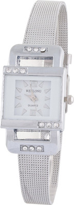 Wenlong silver white new stylish Watch - For Girls