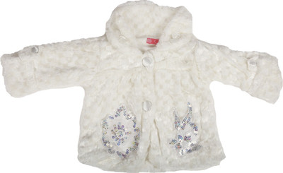 Baby Boo Full Sleeve Solid Girls Jacket, Pink;yellow