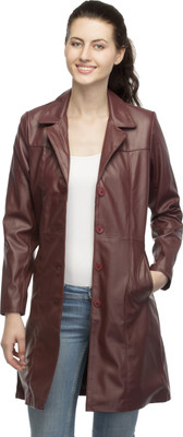 Ess Cee Full Sleeve Solid Women's Jacket, Maroon