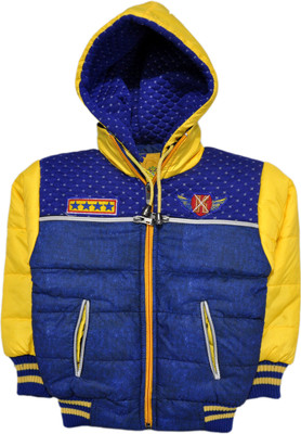 Kangaroo Kids Full Sleeve Solid Baby Boys Jacket, Blue