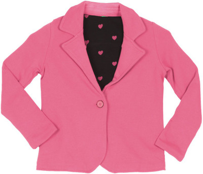 United Colors of Benetton Full Sleeve Solid Baby Girls Jacket, 12e