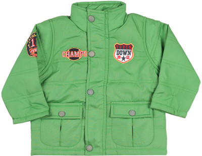 FS MINI KLUB Full Sleeve Solid Baby Boys Jacket, Green