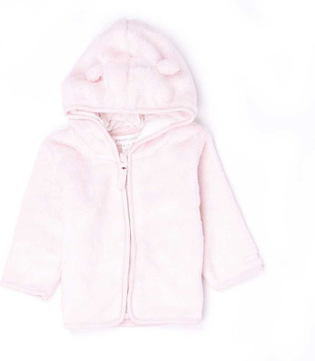 Pumpkin Patch Full Sleeve Solid Baby Girls Jacket, Cloud pink