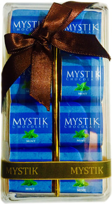 Mystik Premium Mint Flavour White Chocolate Gift Box (8 Pc) Fudges(144 g)