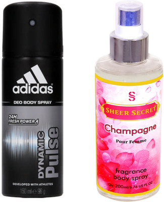 ADIDAS DYNAMIC PULSE with SHEER SECRET CHAMPAGNE WOMEN(Set of 2)