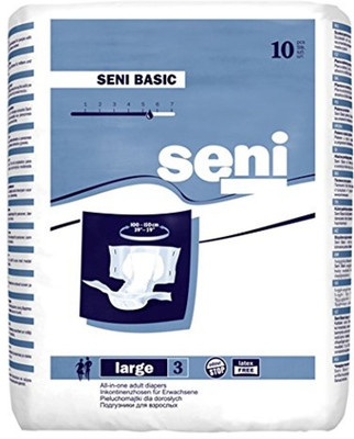 seni Basic Adult Diapers - L (10 Pieces) Adult Diapers - L(10 Pieces)