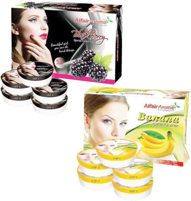 Alfair Aroma BlackBerry Banana Facial Kit 900 g(Set of 2)
