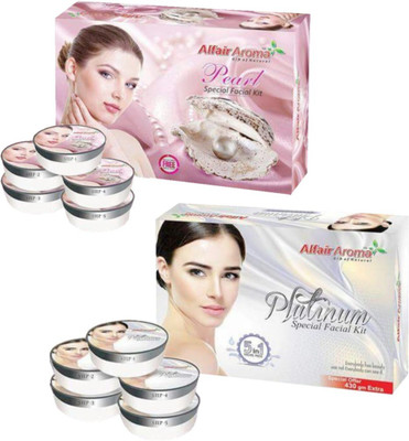 Alfair Aroma Pearl Platinum FAcial Kit 900 g(Set of 2)