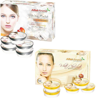 Alfair Aroma White Gold White Chocolate Facial Kit 900 g(Set of 2)