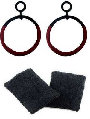 FACTO POWER Online Series Hanging Roman Ring(12 mm)Pushup Bar, Pair of Black Color Sweat Bands Gym & Fitness Kit
FACTO POWER Online Series Hanging Roman Ring(12 mm)Pushup Bar, Pair of Black Color Sweat Bands Gym & Fitness Kit