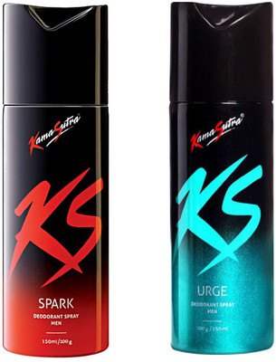 KamaSutra SPARK DEODORANT SPRAY +URGE DEODORANT SPRAY Body Spray - For Men(150 ml, Pack of 2)
KamaSutra SPARK DEODORANT SPRAY +URGE DEODORANT SPRAY Body Spray - For Men(150 ml, Pack of 2)