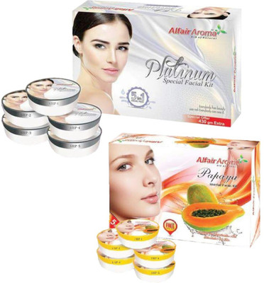 Alfair Aroma Platinum Papaya Facial Kit 900 g(Set of 2)