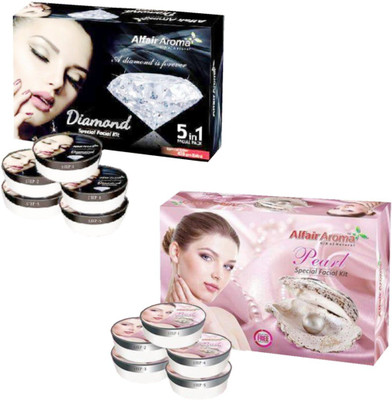 Alfair Aroma Diamond Pearl Facial Kit 900 g(Set of 2)