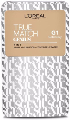 L'Oreal Paris True Match Genius foundation/compact 4-In-1 Foundation(G1 Gold Ivory, 7 g)
L'Oreal Paris True Match Genius foundation/compact 4-In-1 Foundation(G1 Gold Ivory, 7 g)