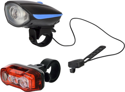 Dark Horse Bicycle 3 Mode LED USB Front Light & Horn & 1 Watt LED Battery Twin Eye Red & Blue Lights Blue LED Front Rear Light Combo(Blue)
Dark Horse Bicycle 3 Mode LED USB Front Light & Horn & 1 Watt LED Battery Twin Eye Red & Blue Lights Blue LED Front Rear Light Combo(Blue)