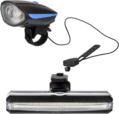 Dark Horse Bicycle 3 Mode LED USB Front Light & Horn & 6 Mode LED USB Multicolour Tail Light Blue LED Front Rear Light Combo(Blue)
Dark Horse Bicycle 3 Mode LED USB Front Light & Horn & 6 Mode LED USB Multicolour Tail Light Blue LED Front Rear Light Combo(Blue)