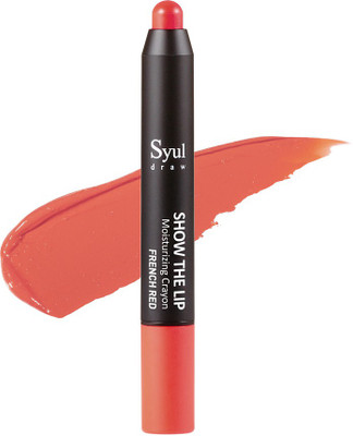 Swanicoco Show The Lip Moisturizing Crayon (FRENCH RED)(1 g, Red)