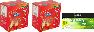 Lemor (10 sachet) Combo Pack of 2 Peach flavour Ice Tea and 1 Pack of 25 Cardamom Tea Bags Box(45 Bags)
Lemor (10 sachet) Combo Pack of 2 Peach flavour Ice Tea and 1 Pack of 25 Cardamom Tea Bags Box(45 Bags)