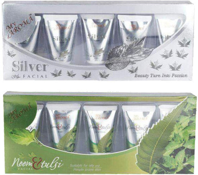 My Aroma Silver Neem & Tulsi Tube Facial Kit 480 g(Set of 2)