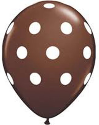 AMFIN Printed Balloons - 110 Balloon(Brown, Pack of 30)