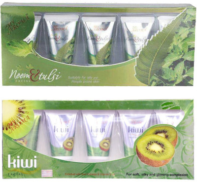 My Aroma Neem & Tulsi Kiwi Tube Facial Kit 480 g(Set of 2)