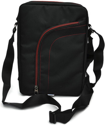 Saco 14 inch Laptop Messenger Bag(Black, Orange), Orangeblack01